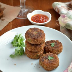 Macaroni and Vegetable Cutlet