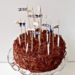 Chocolate Fudge Cake with Chocolate