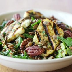 Spinach and Red Quinoa Salad