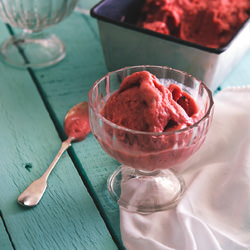 Strawberry ‘n Basil Frozen Yoghurt