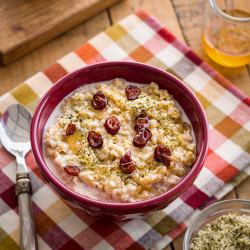 Steel-cut Oats with Hemp Seeds