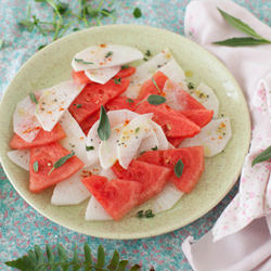 Watermelon Salad with Radish