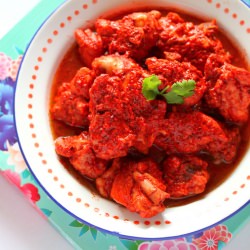 Chicken in Red Glutinous Rice Wine