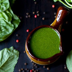 Basil Peppercorn Vinaigrette