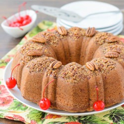 Cherry Pecan Bundt Cake