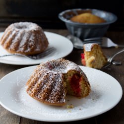 Mini Cherry Bundt Cakes