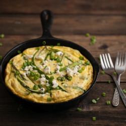 Asparagus and Blue Cheese Frittata
