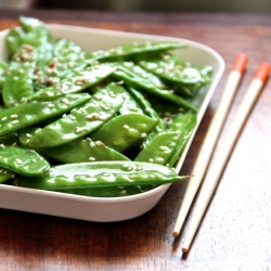 Garlic Sesame Snow Peas