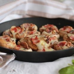 Gorgonzola Filled Mushrooms