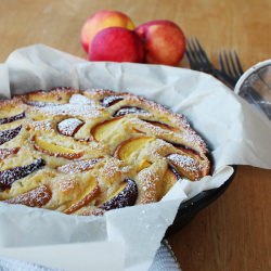 Lemony Peach Cake