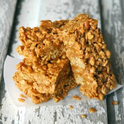 Peanut Butter and Honey Cereal Bars