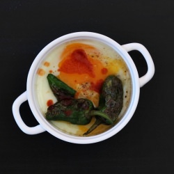 Baked Egg with Pimientos