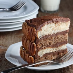 Layered Spice Cake w Fudgy Frosting