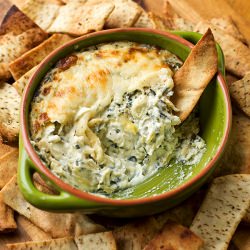 5-Cheese, Kale & Artichoke Dip