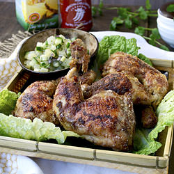 Sriracha Chicken with Cool Salsa