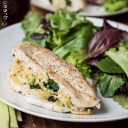 Quinoa Goat Cheese Stuffed Chicken