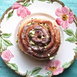 Orange Pistachio Cinnamon Rolls