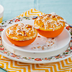 Broiled Oranges and Toasted Coconut