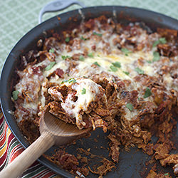 Skillet Chicken Enchiladas