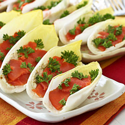 Stuffed Endives with Salmon