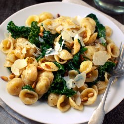 Orecchiette with Spinach and Kale