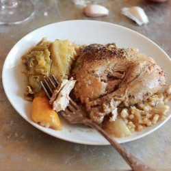 Lemon Couscous Chicken in a Pot