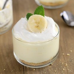 No-Bake Banana Cream Cheesecakes