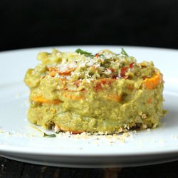 Sweet Potato Alfredo Bake