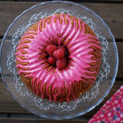 Bundt Cake Orange and Raspberry