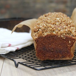 Streusel Topped Pear Loaf