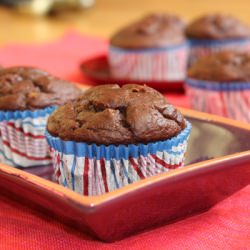 Cocoa Banana Yogurt Muffins
