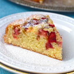 Quick Rhubarb Cake