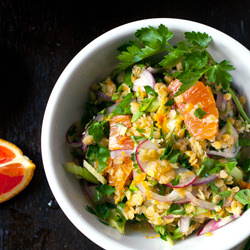 Citrusy Red Lentil Salad