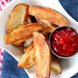 Baked Steak Fries & Smokey Ketchup