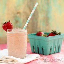 Strawberry Hot Fudge Milkshake