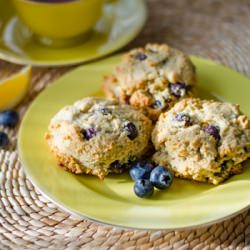 Paleo Lemon Blueberry Scones
