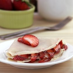 Strawberry and Nutella Crêpes