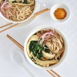 Asian Mushroom & Soba Noodle Soup