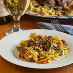 Asian Beef & Cabbage Stir Fry