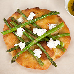 Asparagus Ricotta Pizza