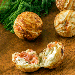 Lox and Cream Cheese Ebelskivers