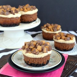 Chocolate Reese’s Cheesecakes