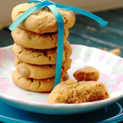White Chocolate Caramel Cookies