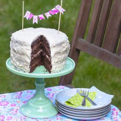 Rich Coconut & Chocolate Layer Cake
