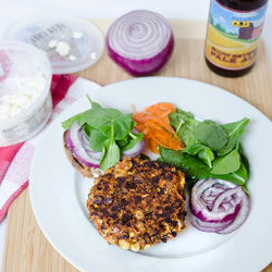 Italian Feta Black Bean Burgers