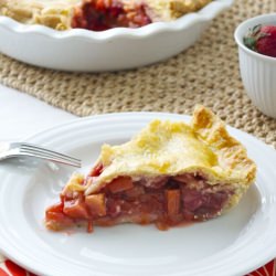 Strawberry Orange Rhubarb Pie
