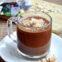 Vegan Almond Joy Hot Chocolate