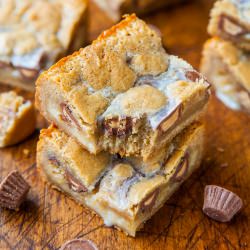 PB Cup Cookie Dough Crumble Bars