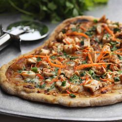 Thai Peanut and Chicken Flatbread