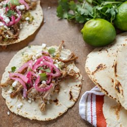 Carnitas Tacos with Pickled Onions